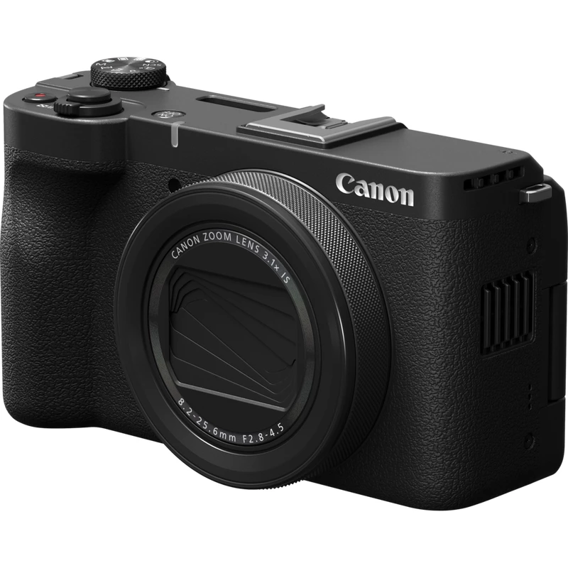 Kompaktkaamera Canon PowerShot V1 Premium Vlogger Kit — 22,3 MP, 1/4-tolline CMOS, 4K UHD, 3,1-kordne optiline suum, 3-tolline puuteekraan, must