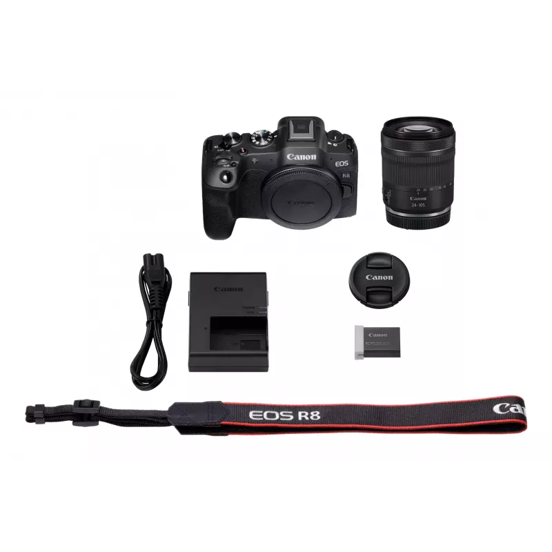 Canon EOS R8 + RF 24-105mm F4-7.1 IS STM MILC 24,2 MP CMOS 6000 x 4000 pikslit must