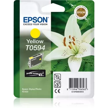 Epson Lily üksikpakend kollane T0594 UltraChrome K3, kollane, pigmendipõhine tint, 1 tk