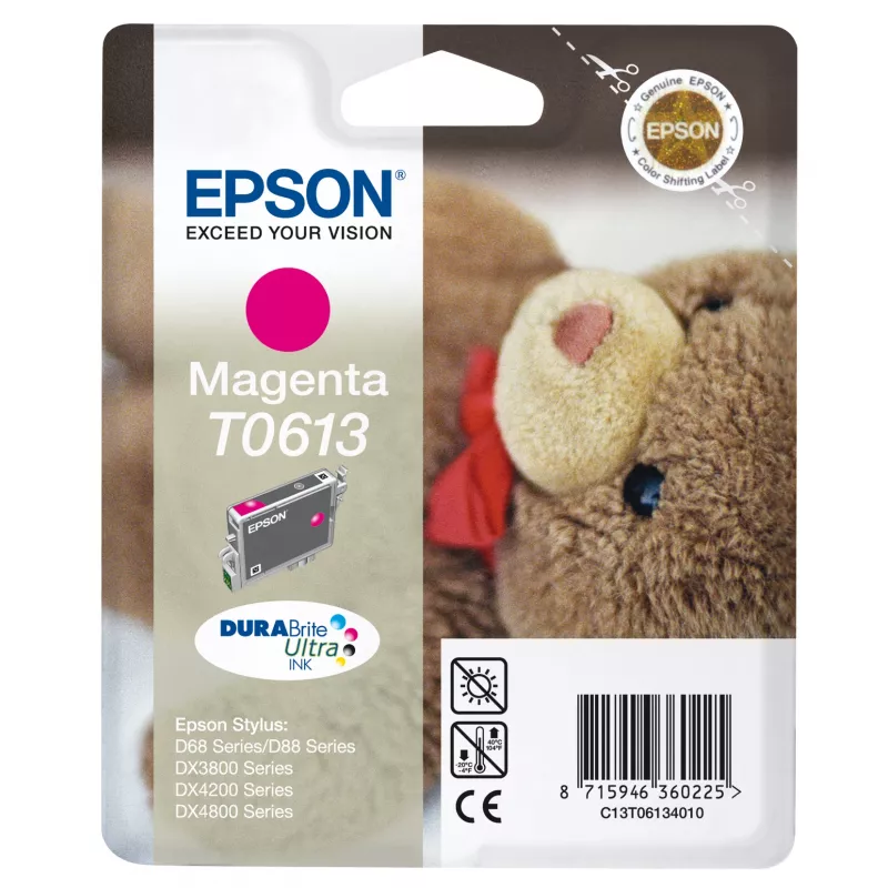 Epson Teddybear Singlepack magenta T0613 DURABrite Ultra tint