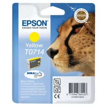 Epson Cheetah Singlepack kollane T0714 DURABrite Ultra tint