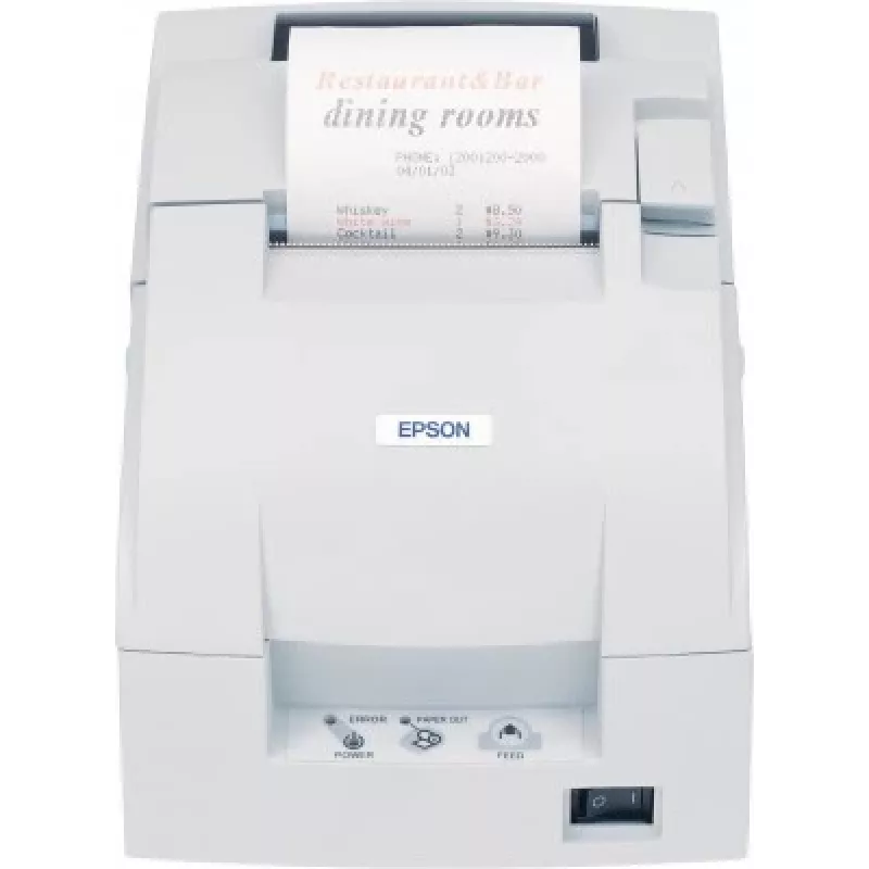 Epson TM-U220B (007A0): USB, PS, ECW, maatriksprinter, POS-printer, 4,7 lps, 1,2 x 3,1 mm, 17,8 cpi, 60–85 µm