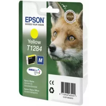 Epson Fox Singlepack kollane T1284 DURABrite Ultra tint