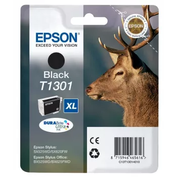Epson Stag üksikpakend must T1301 DURABrite Ultra tint, Must, Pigmendipõhine tint, 1 tk