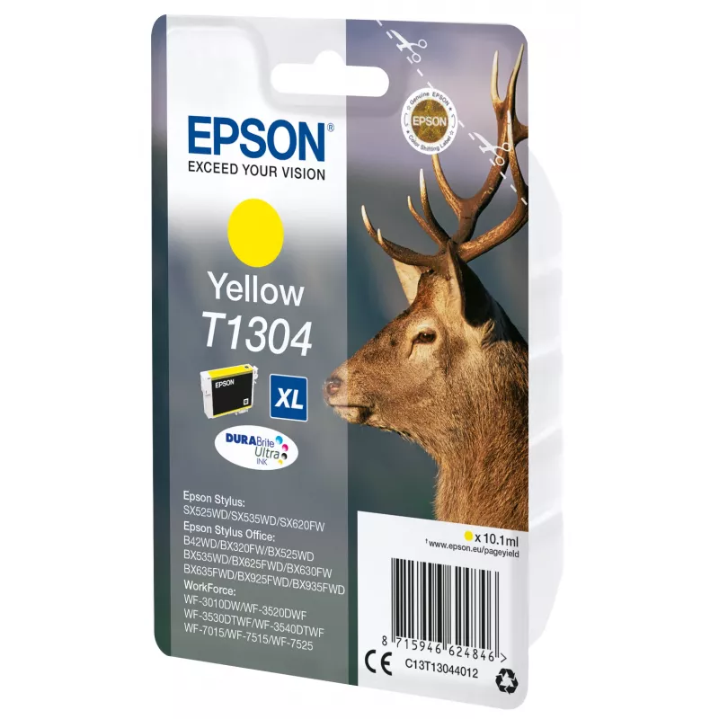 Epson Stag üksikpakend Kollane T1304 DURABrite Ultra tint