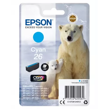 Epson Polar bear Singlepack tsüaan 26 Claria Premium Ink