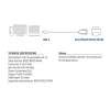 ACT 0,6-meetrine USB-jadaadapter, Must, 0,6 m, USB Type-A, DB-9, Isane, Isane