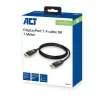 ACT DisplayPort 1.4 kaabel 8K, 1m, 1 m, DisplayPort, DisplayPort, mees, mees, must