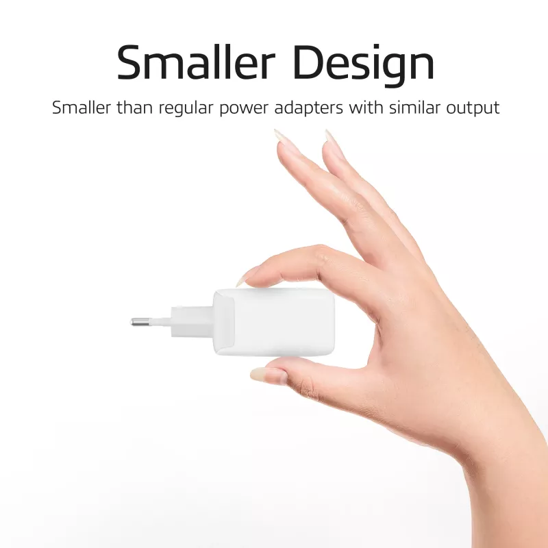 ACT USB-C laadija 65W 2 pordiga, Power Delivery PPS ja GaNFast