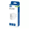ACT USB-C laadija 65W 2 pordiga, Power Delivery PPS ja GaNFast