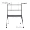 ACT mobiilne TV/monitori põrandastatiiv, 50–86 inch, VESA, 127 cm (50 tolli), 2,18 m (86 tolli), 200 x 200 mm, 800 x 600 mm, alumiinium, plast, teras, hall