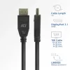 ACT AK4081 DisplayPort kaabel 1 m Must