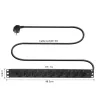 ACT pikendusjuhe PDU 19 inch CEE7/7 9 F-tüüpi pistikupesaga, 3 m H05VV-F 3G1,5