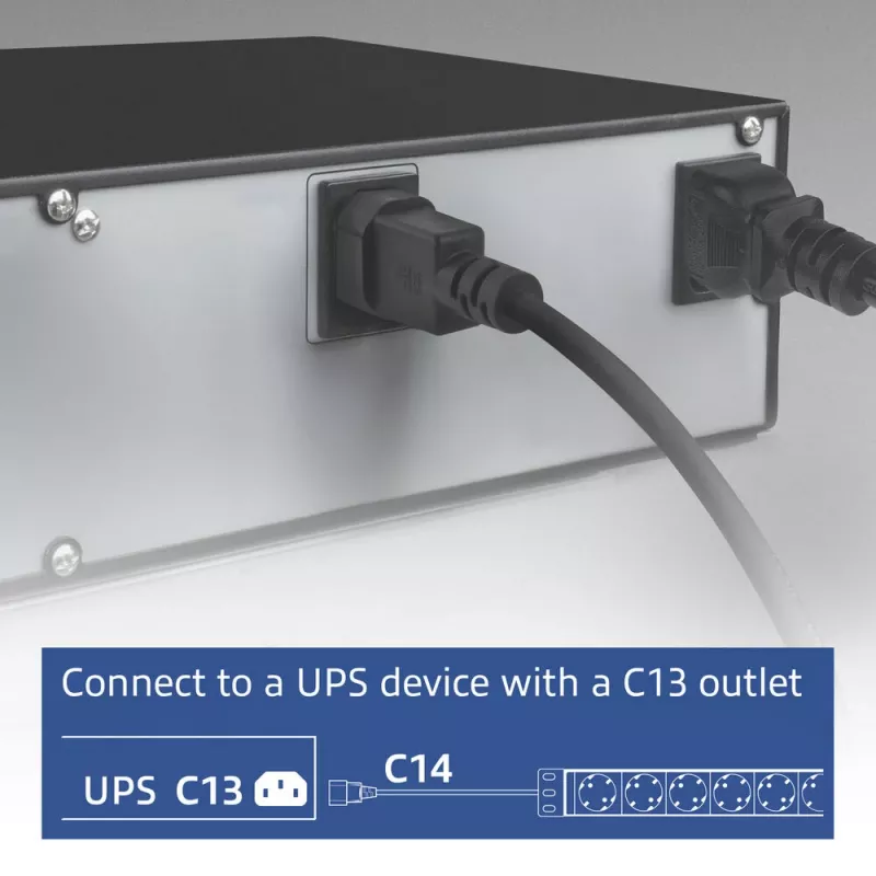 Toitejaotusseade ACT PD3004 19-tolline C14 IEC60320 8 F-tüüpi pistikupesaga, 3 m H05VV-F 3G1.0, 230 V 10 A