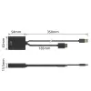 ACT AC7536 videokaabli adapter 0,24 m HDMI + USB DisplayPort Must