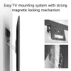 ACT fikseeritud TV seinakinnitus AC8356 37–80-tollistele teleritele, üliõhuke, VESA 200x200–600x400, 75 kg kandevõime, 9,5 mm seinakaugus, must