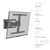 Täisliigutusega teleri seinakinnitus ACT AC8357 43–90-tollistele ekraanidele, VESA 100x200–600x400, kalle -15°–3°, pööre ±30°, max koormus 50 kg, üliõhuke