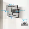 Täisliigutusega teleri seinakinnitus ACT AC8357 43–90-tollistele ekraanidele, VESA 100x200–600x400, kalle -15°–3°, pööre ±30°, max koormus 50 kg, üliõhuke