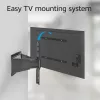 Täisliigutusega teleri seinakinnitus ACT AC8357 43–90-tollistele ekraanidele, VESA 100x200–600x400, kalle -15°–3°, pööre ±30°, max koormus 50 kg, üliõhuke