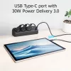 ACT laua pikendusjuhe, 3x pistikupesa tüüp F, 30 W Power Delivery, USB USB-C/A pordid, kaabli pikkus 1,5 m