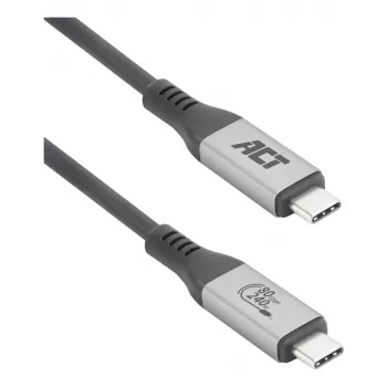 ACT USB4 80Gbps Thunderbolt 5 kaabel 240W USB USB-C, USB-IF sertifitseeritud, 1,5 meetrit