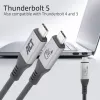 ACT USB4 80Gbps Thunderbolt 5 kaabel 240W USB USB-C, USB-IF sertifitseeritud, 1,5 meetrit