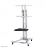 Neomounts PLASMA-M1800E TV-käru 27-70 tolli, hõbedane, teisaldatav põrandastatiiv, teras, 50 kg, 68,6 cm (27 tolli), 177,8 cm (70 tolli)