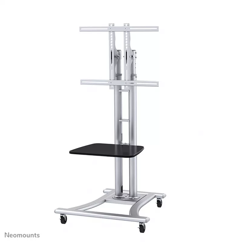 Neomounts PLASMA-M1800E TV-käru 27-70 tolli, hõbedane, teisaldatav põrandastatiiv, teras, 50 kg, 68,6 cm (27 tolli), 177,8 cm (70 tolli)