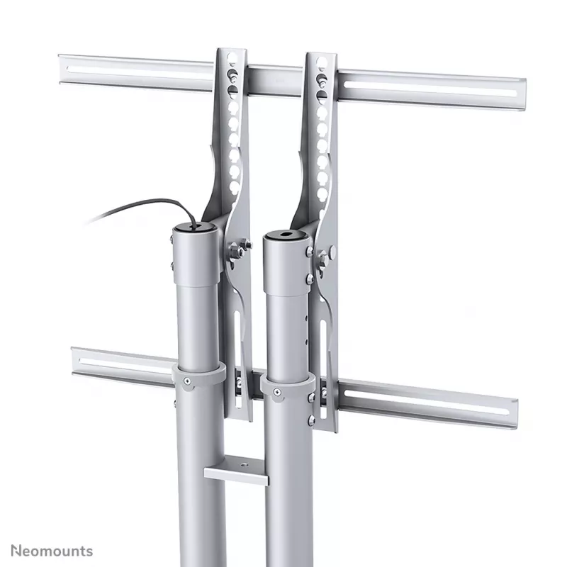 Neomounts PLASMA-M1800E TV-käru 27-70 tolli, hõbedane, teisaldatav põrandastatiiv, teras, 50 kg, 68,6 cm (27 tolli), 177,8 cm (70 tolli)