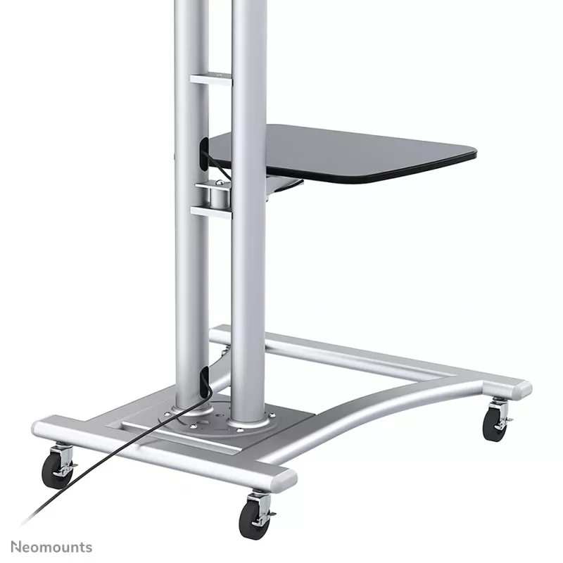 Neomounts PLASMA-M1800E TV-käru 27-70 tolli, hõbedane, teisaldatav põrandastatiiv, teras, 50 kg, 68,6 cm (27 tolli), 177,8 cm (70 tolli)