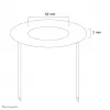 Neomounts FPMA-CRB5 laekate – diameeter 52 mm, must, teras, lagi, FPMA-C100, FPMA-C100SILVER, 2 mm, 5,2 cm