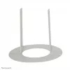 Neomounts FPMA-CRW5 laekinnituskate - läbimõõt 52 mm, valge, teras, lagi, FPMA-C100, FPMA-C100SILVER, 2 mm, 5,2 cm