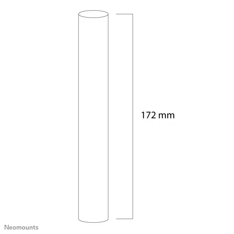Neomounts FPMA-CPCONNECTSILVER pikendusvarda ühendus, Hõbedane, Teras, 50 kg, Lagi, 0 - 172 mm, 0 - 60 mm