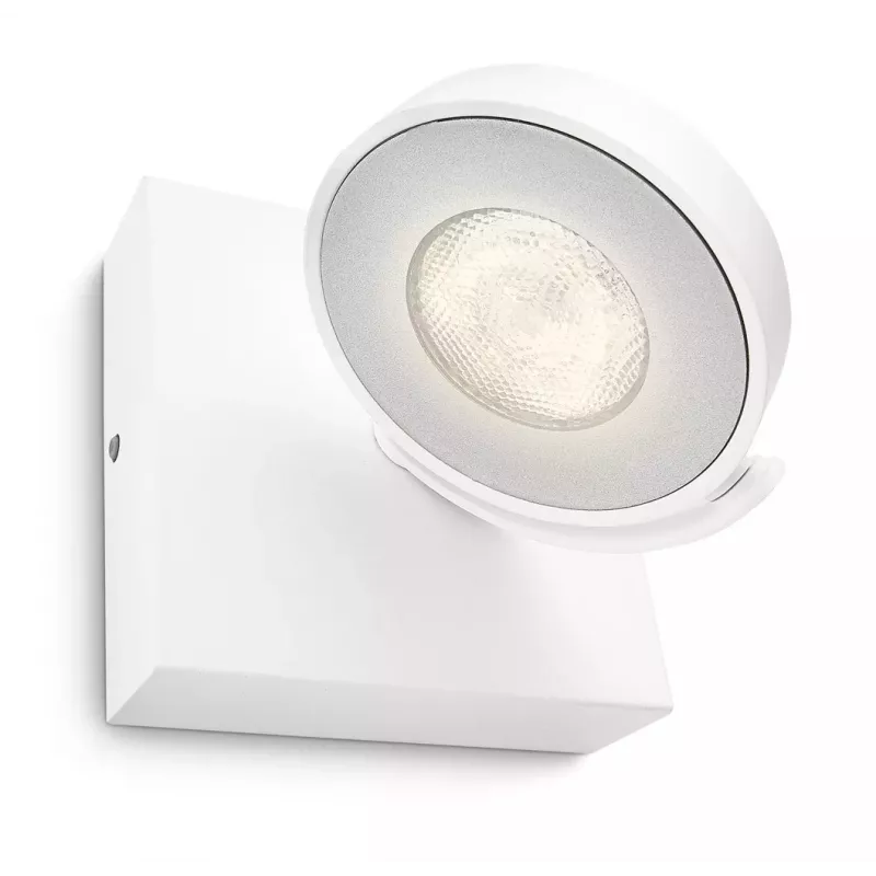 Pealispinnale paigaldatav LED-prožektor Signify Philips Dimmable Clockwork 6,5 W, 500 lm, 2700 K, IP20, valge