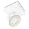 Pealispinnale paigaldatav LED-prožektor Signify Philips Dimmable Clockwork 6,5 W, 500 lm, 2700 K, IP20, valge