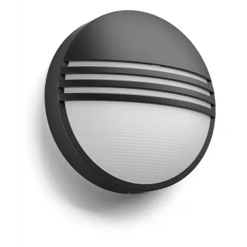 Välisseinalamp Philips myGarden 172963016 LED 6W, mittevahetatav pirn, must/valge, vaigust korpus, 214×78 mm