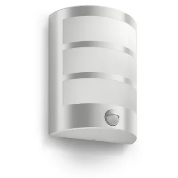 Välisseinalamp Philips myGarden Python 5,5 W LED, roostevaba teras/valge, IR-andur, 220–240 V