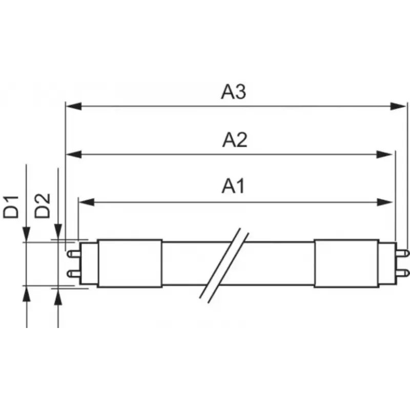 Philips MAS LEDtube 1500mm säästulamp Valge 3300 K 20 W G13