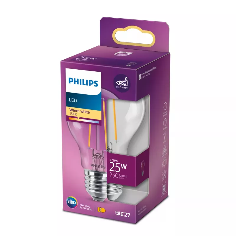 Philips LED-pirn Soe valge 2700 K 2,2 W E27 E