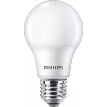 LED-pirn Philips A60 E27 8W (ekv 60W), 806 lm, 2700K, CRI 80, 15 000 h — pakk 4 tk