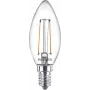 Philips Filament Candle Clear 25W Filament B35 E14 x2, 2 W, 25 W, E14, 250 lm, 15000 h, soe valge