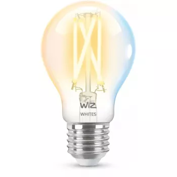 Nutikas LED-hõõgniidiga lamp WiZ A60 E27 7 W (806 lm) läbipaistev, 220–240 V