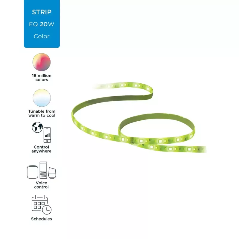Nutikas valgusriba WiZ 929002524801 Wi-Fi/Bluetooth 20 W valge