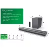 Soundbar Philips TAB6100/10 2.1 kanalit 80W RMS Dolby Atmos