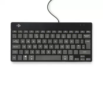 R-Go Tools Ergonoomiline klaviatuur R-Go Compact Break, kompaktne klaviatuur pausitarkvaraga, QWERTY (UK), juhtmega, must
