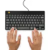 R-Go Tools Ergonoomiline klaviatuur R-Go Compact Break, kompaktne klaviatuur pausitarkvaraga, QWERTY (UK), juhtmega, must
