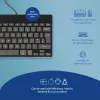 R-Go Tools Ergonoomiline klaviatuur R-Go Compact Break, kompaktne klaviatuur pausitarkvaraga, QWERTY (UK), juhtmega, must