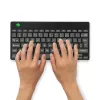 R-Go Tools Ergonoomiline klaviatuur R-Go Compact Break, kompaktne klaviatuur pausitarkvaraga, AZERTY (FR), Bluetooth, must