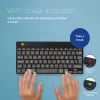 R-Go Tools Ergonoomiline klaviatuur R-Go Compact Break, kompaktne klaviatuur pausitarkvaraga, AZERTY (FR), Bluetooth, must