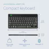 R-Go Tools Ergonoomiline klaviatuur R-Go Compact Break, kompaktne klaviatuur pausitarkvaraga, AZERTY (FR), Bluetooth, must
